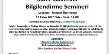 KOBİ’ler ve Kurumlar İçin Siber Güvenlik Bilgilendirme Semineri