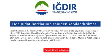 Oda Aidat Borçlarının Yeniden Yapılandırılması