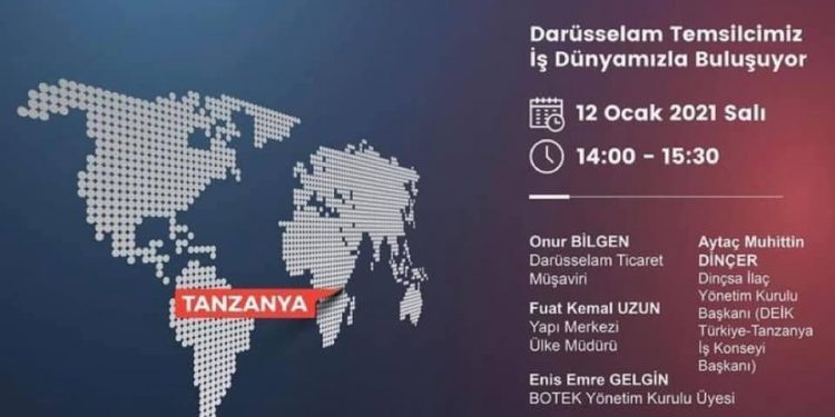 Ticaret Müşavirlerimizle Elektronik Sohbetler-Tanzanya ile e-sohbet toplantısına davetlisiniz.