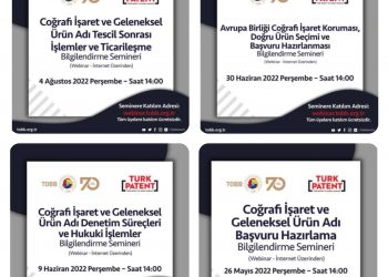 Coğrafi işareti bilgilendirme webinarları
