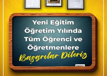 2022-2023 eğitim öğretim yılının ilk ders zili çaldı.” Yeni eğitim öğretim yılı,şehrimize, öğrencilerimize, öğretmenlerimize, kıymetli anne ve babalara hayırlı olsun