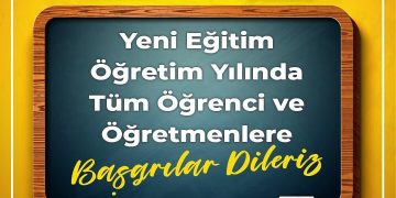 2022-2023 eğitim öğretim yılının ilk ders zili çaldı.” Yeni eğitim öğretim yılı,şehrimize, öğrencilerimize, öğretmenlerimize, kıymetli anne ve babalara hayırlı olsun