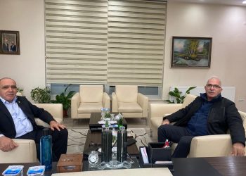 Üyemiz Hasan Alagöz odamız yönetim kurulu başkanı Kamil Arslan’a hayırlı olsun ziyaretinde bulundu