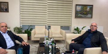 Üyemiz Hasan Alagöz odamız yönetim kurulu başkanı Kamil Arslan’a hayırlı olsun ziyaretinde bulundu