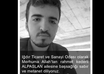 Ağrı Ticaret ve Sanayi Odası Yönetim Kurulu Başkanı Saim ALPASLAN’ın oğlu Orhan ALPASLAN 06.05.2023 Cumartesi günü vefat etmiştir.Merhuma Allah’tan rahmet yakınlarına başsağlığı dileriz.