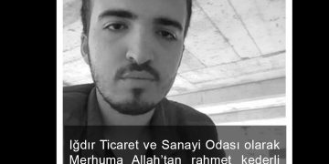 Ağrı Ticaret ve Sanayi Odası Yönetim Kurulu Başkanı Saim ALPASLAN’ın oğlu Orhan ALPASLAN 06.05.2023 Cumartesi günü vefat etmiştir.Merhuma Allah’tan rahmet yakınlarına başsağlığı dileriz.