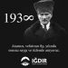 Cumhuriyetimizin kurucusu Gazi Mustafa Kemal Atatürk’ü, vefatının 85. Yıldönümünde saygıyla ve minnetle anıyoruz.#cumhuriyet100yaşında