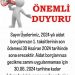 ÖNEMLİ DUYURU!!!!