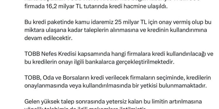 Kamuoyuna saygıyla duyururuz